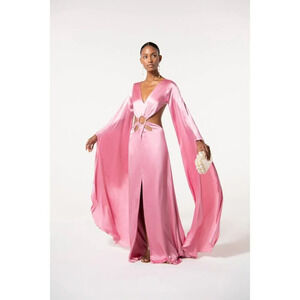 Cult Gaia Jasmin Gown in Shell Pink Small New Womens Long Maxi Dress